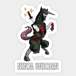 Ninja Unicorn Sticker